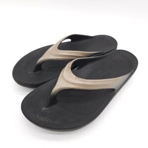 OOFOS (Womens 7) Original Recovery Comfort Thong Flip Flop Sandals Slides Bronze